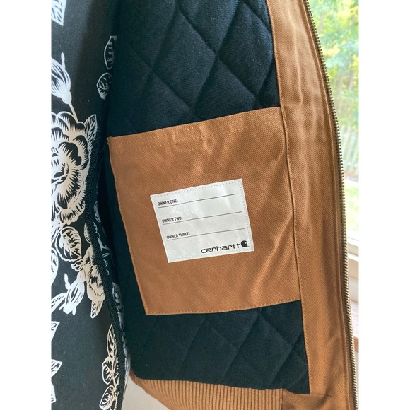 CARHARTT YOUTH BOYS' FLANNEL QUILT LINED ACTIVE JACKET (CHILD/YOUTH) - Picture 4 of 7